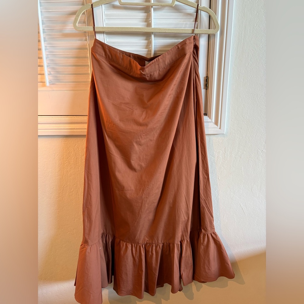 INTERMIX Terracotta Maxi Skirt